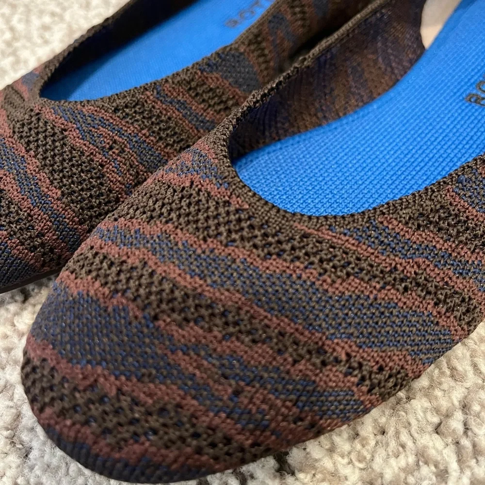 Rothy’s Sapphire Zebra Limited Edition Women’s Size 8.5 Ballet Flats - Picture 2 of 7